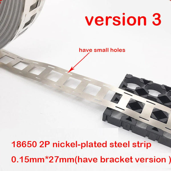 1Meter 2P nickel strip plated 18650 Lithium Battery Pack Making