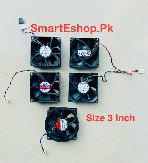 1 Pcs 3 Inch 4 Wire Fan Best For Ups And Solar Inverter (Mix Brand) My Store