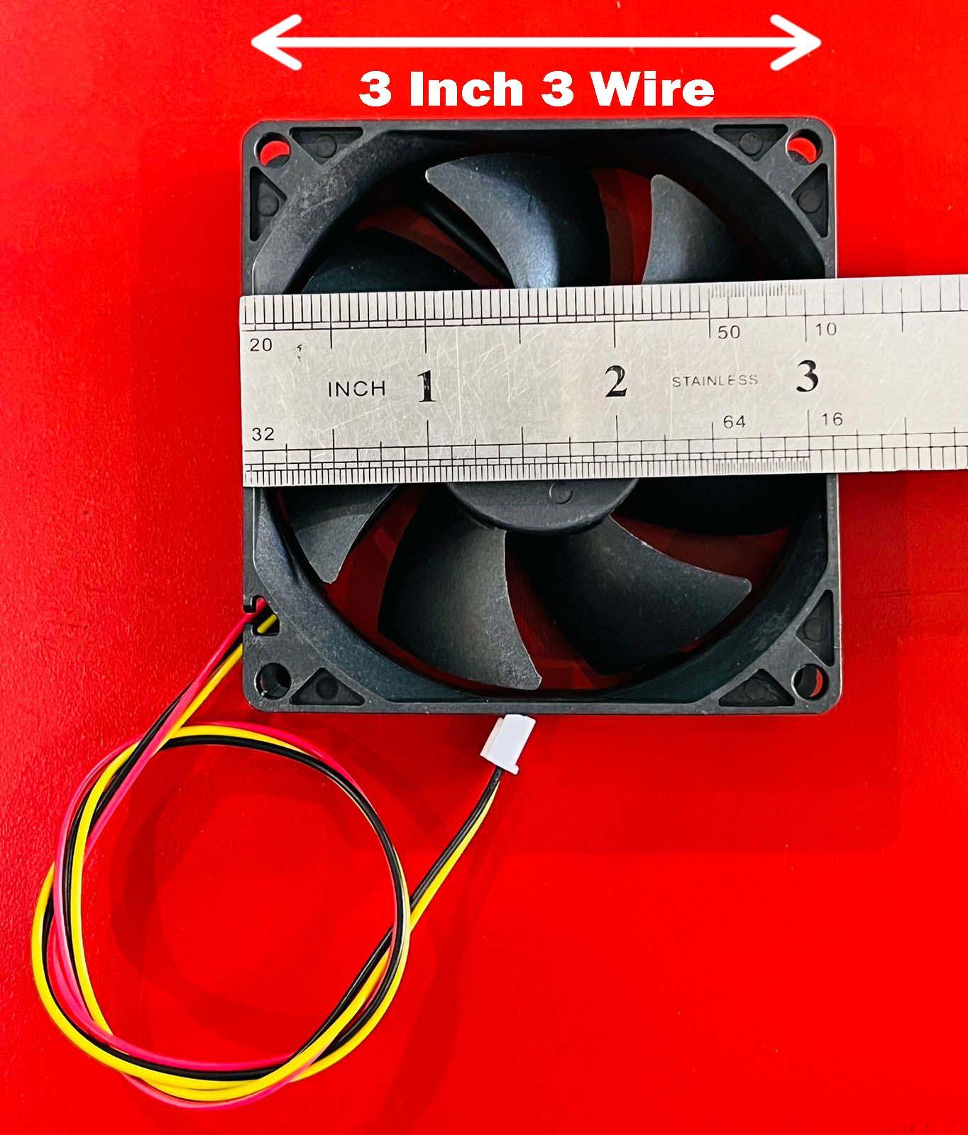 3 Inch 3 Wire Ups Cooling Fan Dc 12V 0.40A Brushless Fan Motor For HOMAGE INVEREX UPS - SmartEshop.Pk