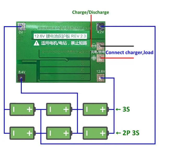 3S 40A Li-ion Lithium Battery Charger Protection Board PCB BMS For Drill Motor 11.1V 12.6V Lipo Cell Module My Store