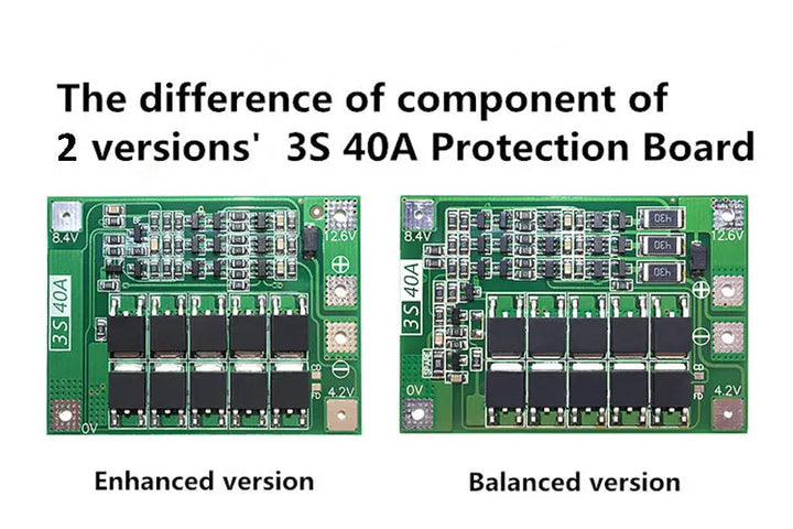 3S 40A Li-ion Lithium Battery Charger Protection Board PCB BMS For Drill Motor 11.1V 12.6V Lipo Cell Module My Store