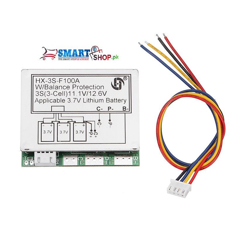 HX-3S-F100A 100A 3S BMS 18650 Battery Protection Board - SmartEshop.Pk