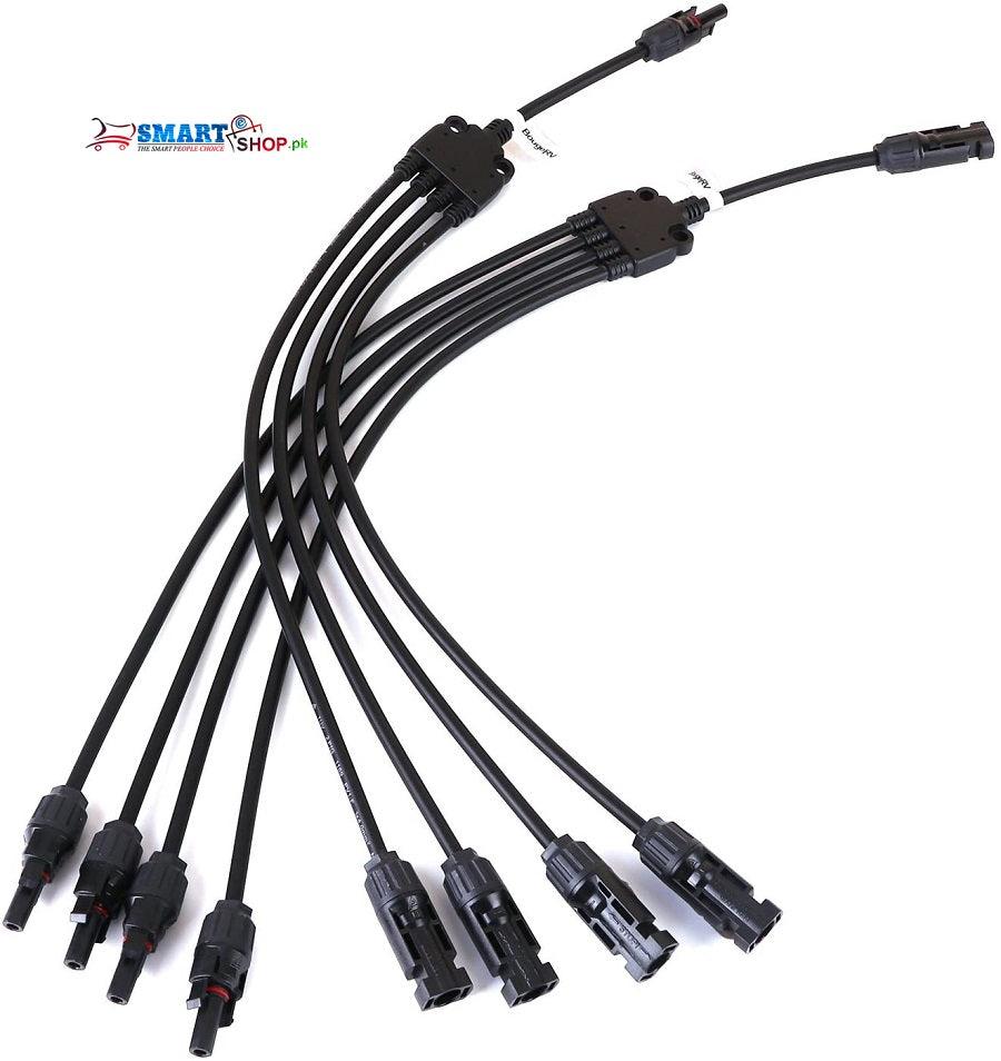 4 IN 1 MC4 Y Branch Connector Connecting Multiple Solar Panels - SmartEshop.Pk