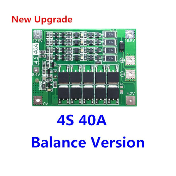 4S 40A Li-ion Lithium Battery 18650 Charger PCB BMS Protection Board with Balance For Drill Motor 14.8V 16.8V Lipo Cell Module My Store