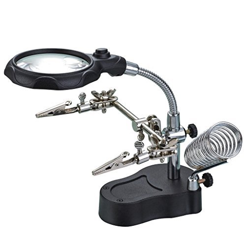 Helping Hand Soldering Iron Stand Helping Hand vise Clamp Tool Magnifying Glass My Store