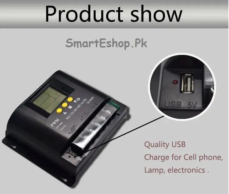 12/24/48V 50A Auto Identification Solar Power Controller for Solar Home Supply Free Shipping - SmartEshop.Pk