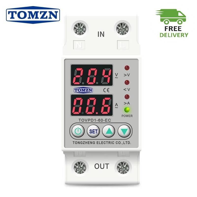 4th Gen 2 IN1 Tomzn Adjustable Over & Amp Under Voltage Protective Device - SmartEshop.Pk