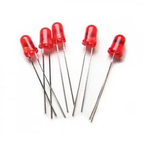 5 Pcs Red Led 5mm My Store