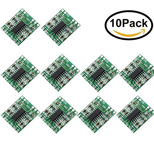 PACK OF -10-PAM8403 SUPER MINI DIGITAL AMPLIFIER BOARD 3W CLASS D EFFICIENT 2.5 TO 5V USB POWER SUPPLY My Store