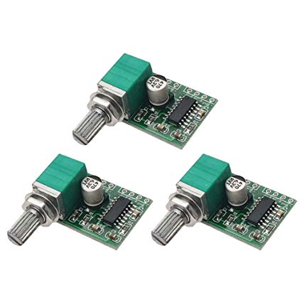 PACK OF -3- PAM8403 MINI 5V DIGITAL AMPLIFIER BOARD WITH SWITCH POTENTIOMETER My Store