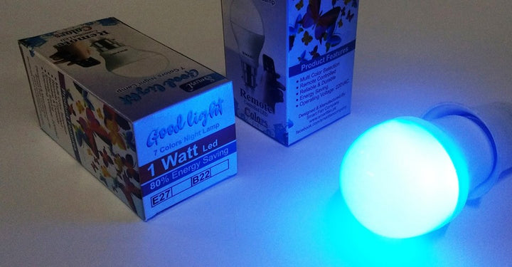 7 Colors Night Lamp with Remote Control Feature My Store