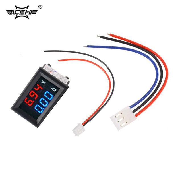 DC 100V 10A VOLTMETER AMMETER DUAL DIGITAL VOLT METER GAUGE - SmartEshop.Pk