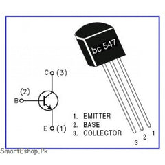 5 Pcs Bc547 NPN Transistor - SmartEshop.Pk