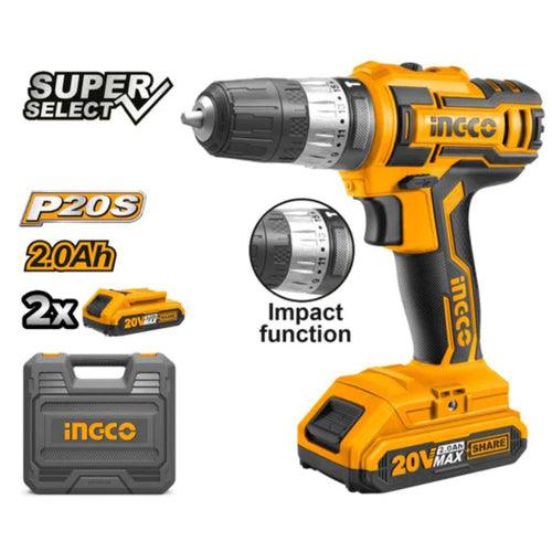 Ingco Lithium-Ion impact drill 20V CIDLI200215 - SmartEshop.Pk