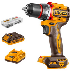 Ingco - Cordless Drill - Brushless - 55NM 20V - 1 x 2.0Ah Battery SmartEshop.Pk