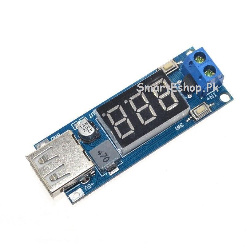 XL-1509 DC-DC Step Down Module Two-wire Voltmeter 5 V USB Mobile Charger or Power Supply Input 4.5V-40V Output 5V/2A - SmartEshop.Pk