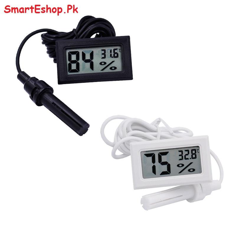 TEMPERATURE HUMIDITY METER LCD THERMOMETER HYGROMETER - SmartEshop.Pk