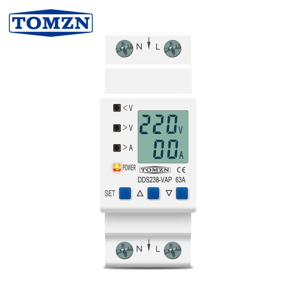 TOMZN DDS238-VAP 4in1 Digital Adjustable voltage protector with current limit 63A - SmartEshop.Pk