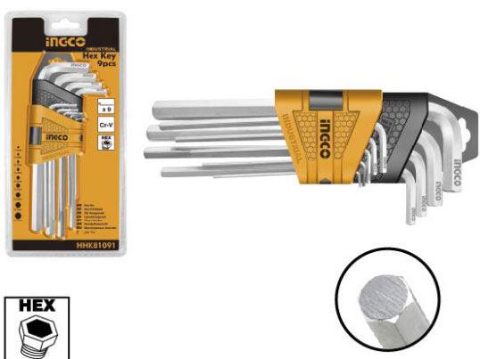 HEX KEY SET 9PCS – INGCO HHK11091 - SmartEshop.Pk