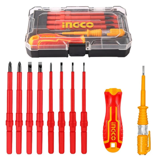 10 Pcs interchangeable Insulated Screwdriver Set HKISD1008 My Store