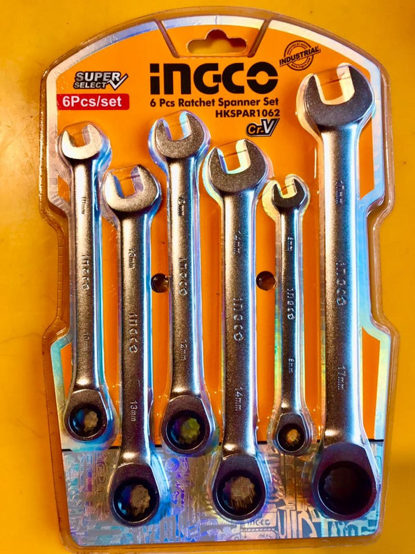 6 Pcs Ratchet Spanner Set HKSPAR1062 My Store