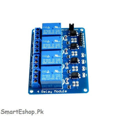 5V 4 Channel Relay Module 4-channel Relay Control Board For ArduinoRelay Module With Optocoupler Relay Output 4 Way - SmartEshop.Pk