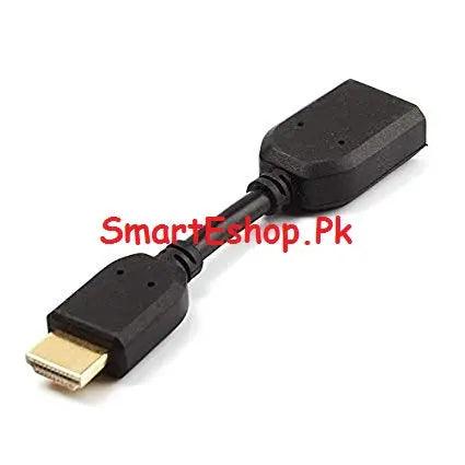 Hdmi Male To Female Adapter Hdmi Male To Female Extension Cable (Black) For Lcd Led Tv, Pc And Laptop 0.1 m HDMI Cable - SmartEshop.Pk