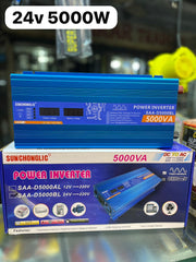 5000W Modified Sine Wave Inverter with LED Display and USB Output for 24V to 220V Power Conversion SmartEshop.Pk