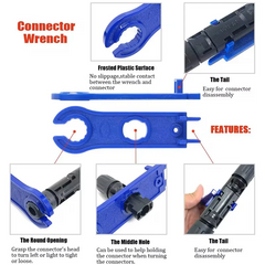 YTH-2546B-23 Suit Solar Crimping Pliers Tools Kit For MC4 Cable Electeical Connectors Solar Panel PV Cable 5 Male Female Connectors Termianls Sets SmartEshop.Pk