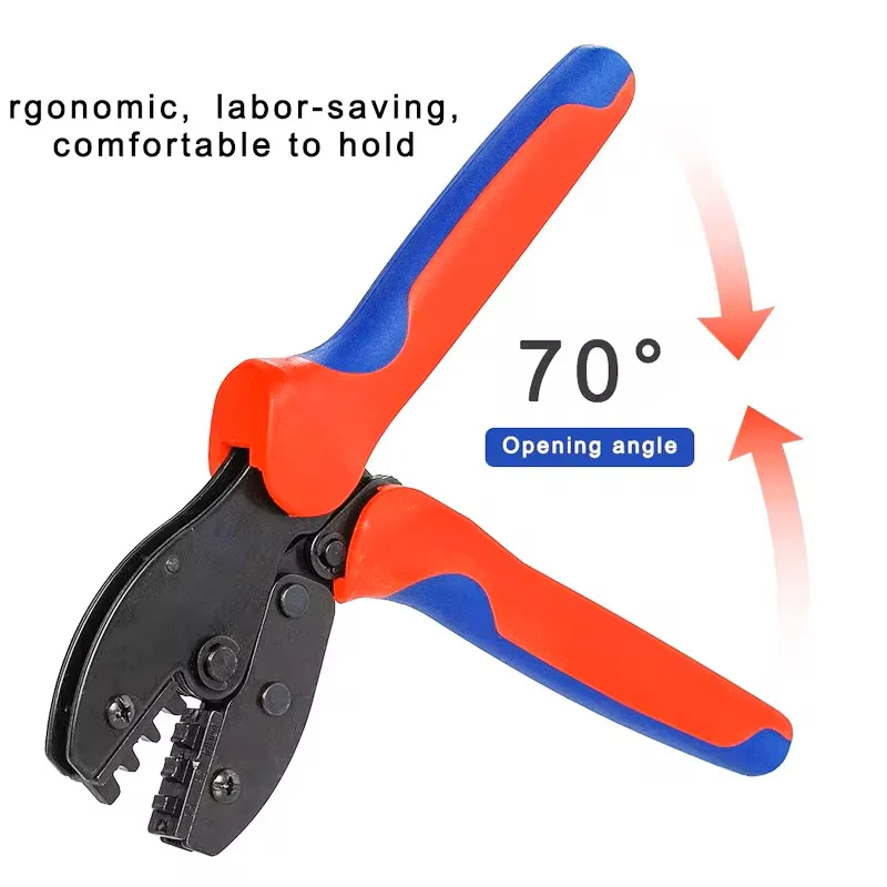 YTH-2546B-23 Suit Solar Crimping Pliers Tools Kit For MC4 Cable Electeical Connectors Solar Panel PV Cable 5 Male Female Connectors Termianls Sets SmartEshop.Pk