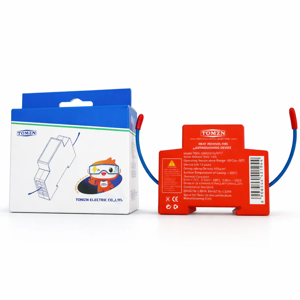 TOMZN TOFS-QRR0.01G/S Automatic Heat Aerosol Fire Extinguishing Device | DIN Rail Fire Suppression System