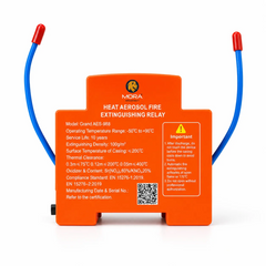 MORA QRR0.01G Automatic Heat Aerosol Fire Extinguishing Device | DIN Rail Fire Suppression System for Electrical Panels