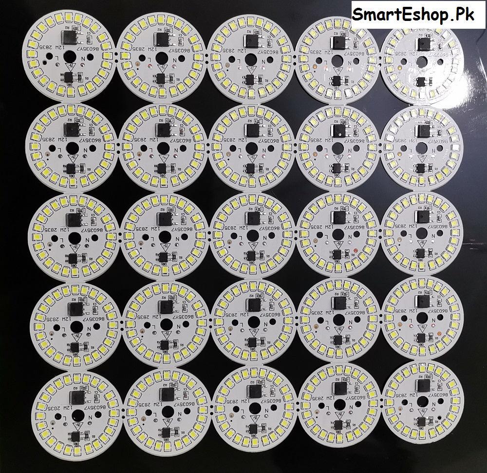 25 PCS 12W Dob White 44mm 24 LED - SmartEshop.Pk