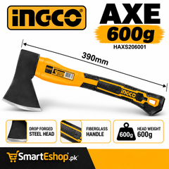 INGCO Axe 600g HAXS206001 with Fiberglass Handle