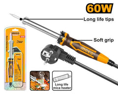 INGCO SI0268 60W Electric Soldering Iron | Heavy Duty Soldering Iron with Replaceable Tip