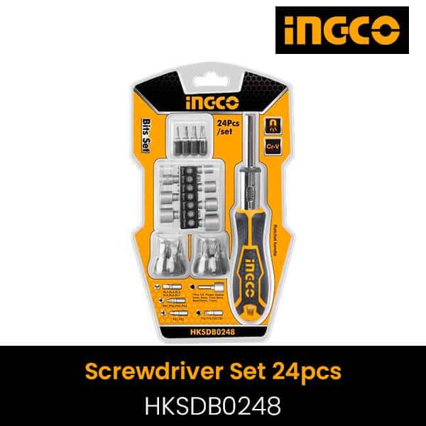 Ingco 24 Pcs Screwdriver Set HKSDB0248