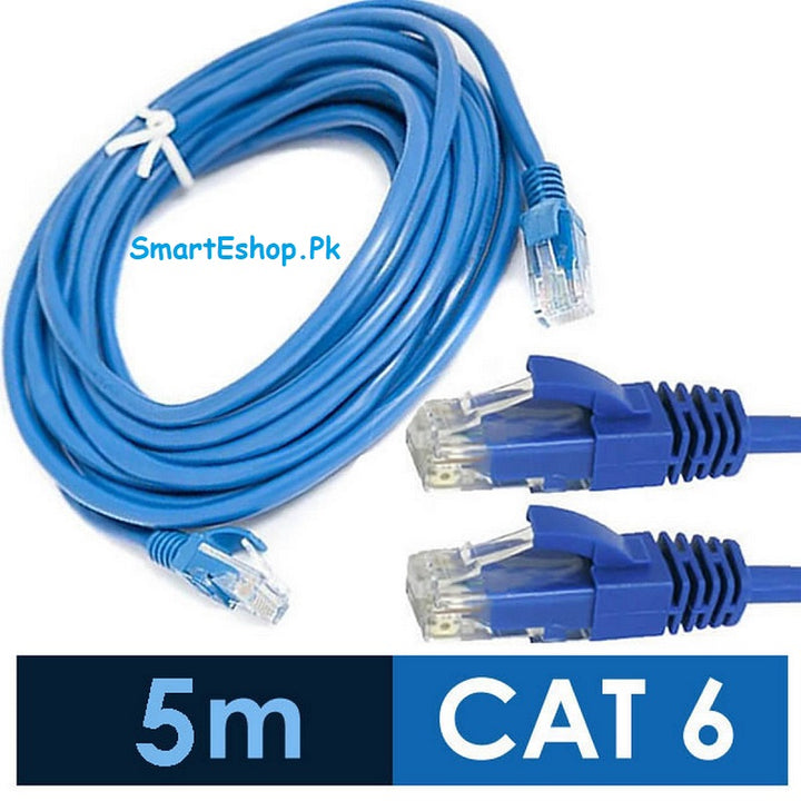 LAN Cable 5m CAT 6 Fixed Connectors 5 Meter 10 Meter 15 Meter Ethernet Internet Wire My Store