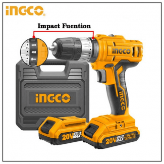 LITHIUM-ION IMPACT DRILL – 20V – INGCO CIDLI20012 - SmartEshop.Pk