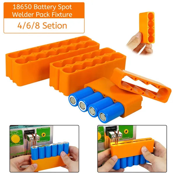 Lithium Battery Fixture Single Row Double-sided 18650 Battery Spot Welding Fixer Battery Pack Fast Welding Fixed Bracket G8TB My Store