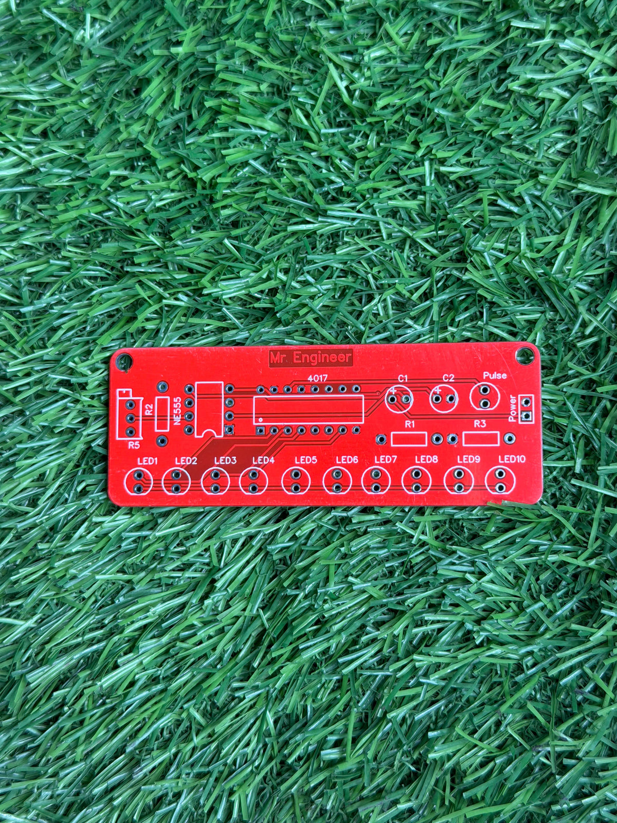 DIY Adjustable LED Flasher Circuit | 4017 IC Electronics Project | LED Blinking PCB SmartEshop.Pk