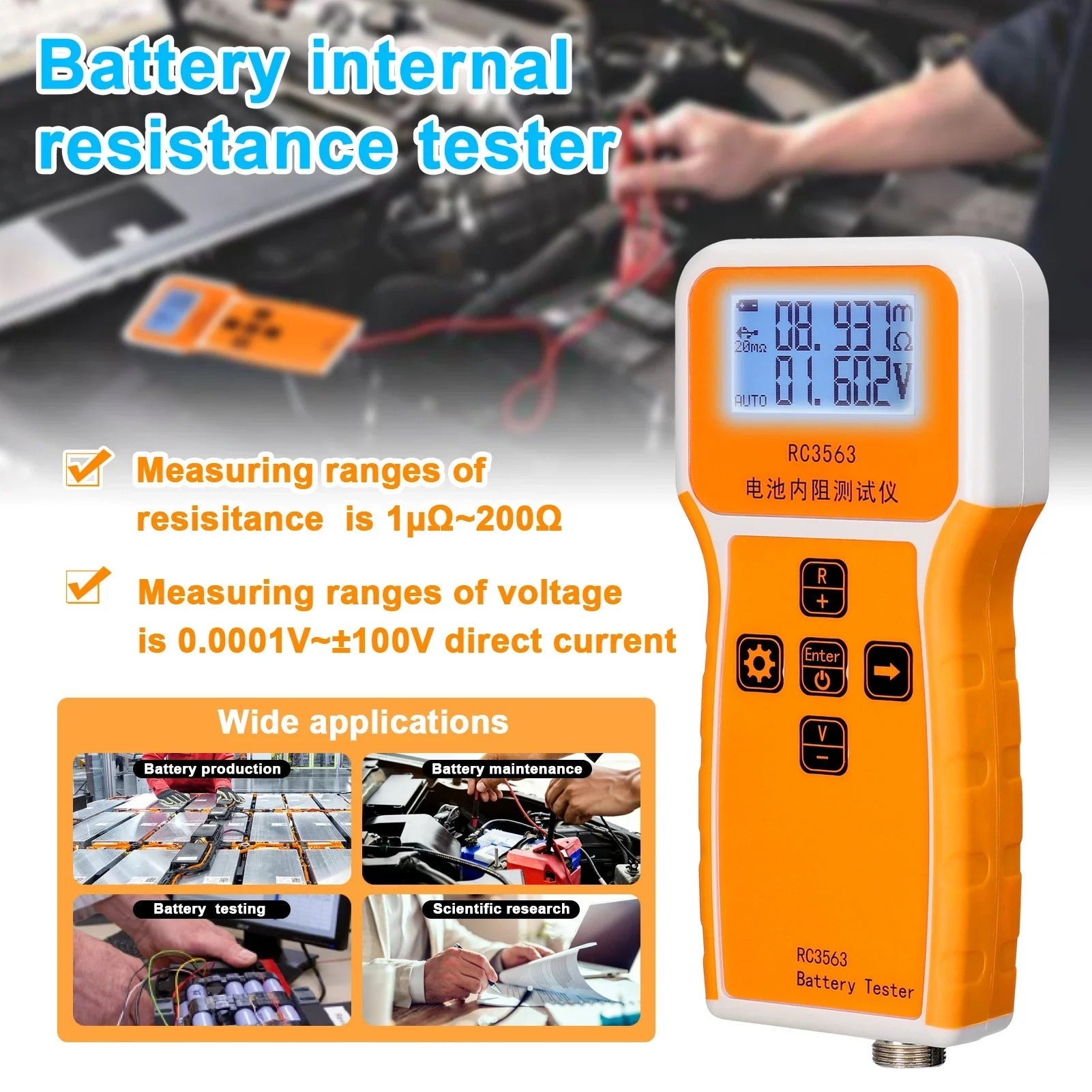 RC3563 Battery IR Tester Voltage Internal Resistance Tester In Pakistan SmartEshop.Pk