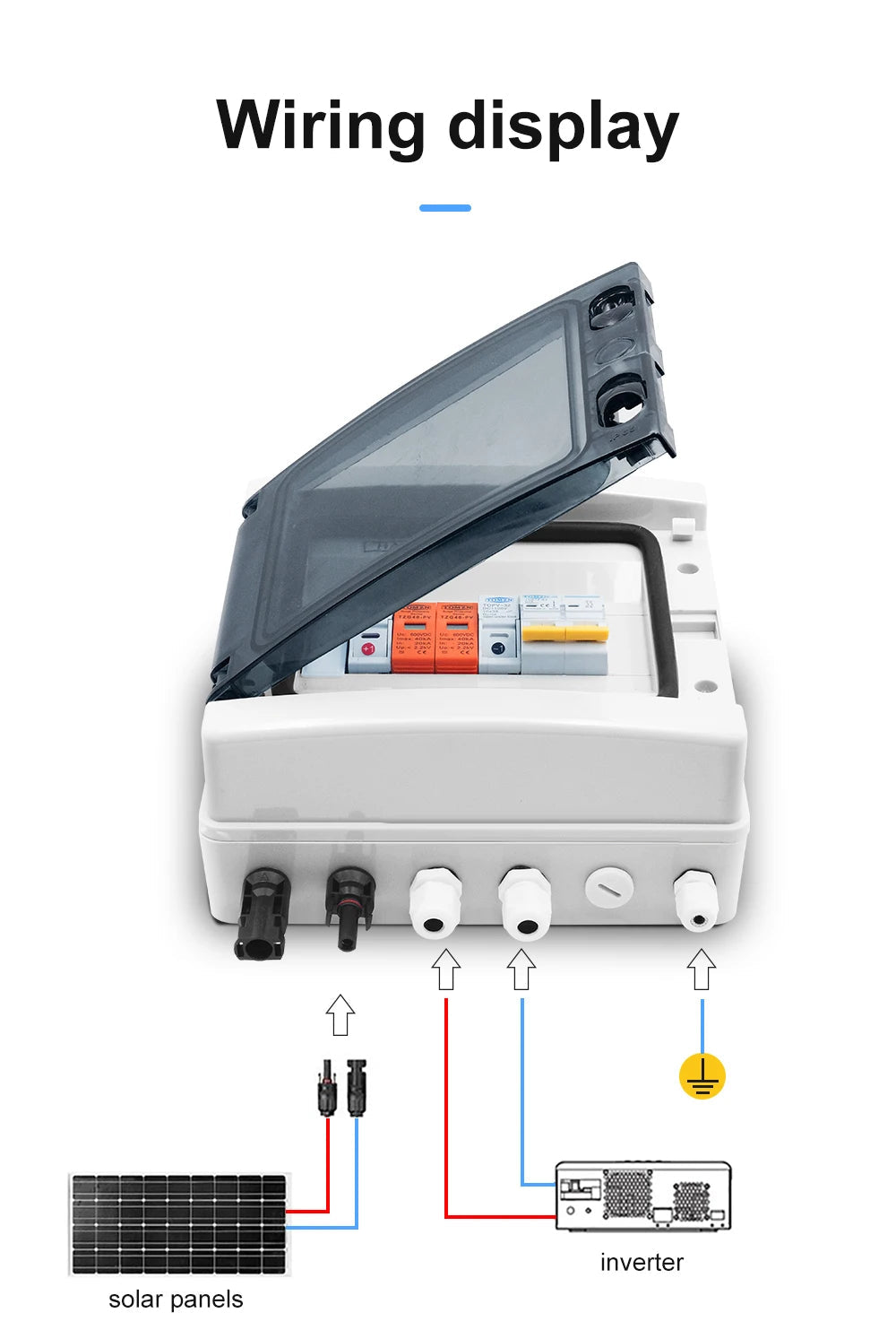 Compact Power Box Compact DC 600V PV Combiner Box with Enhanced Safety Features ...