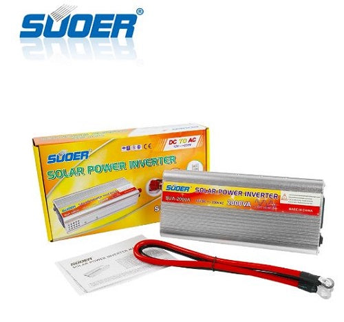 Suoer 2000W DC 12V 220V off Grid Solar Inverter (SUA-2000A) My Store