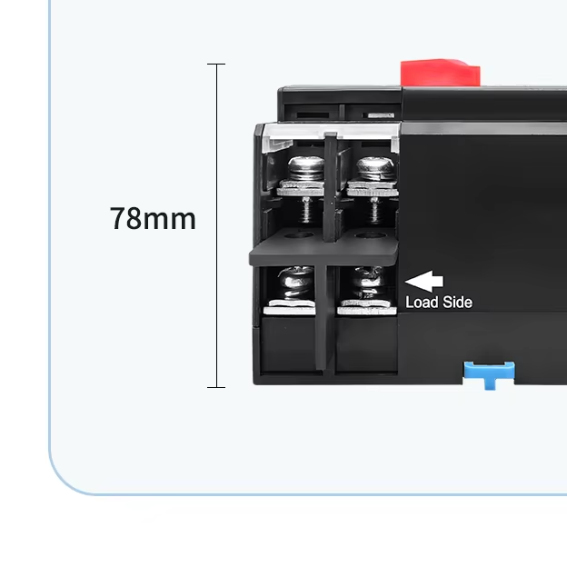 Tomzn TOQ7 2P-125A AC Single Phase Din Rail 220V Dual Power Automatic Transfer Switch ATS