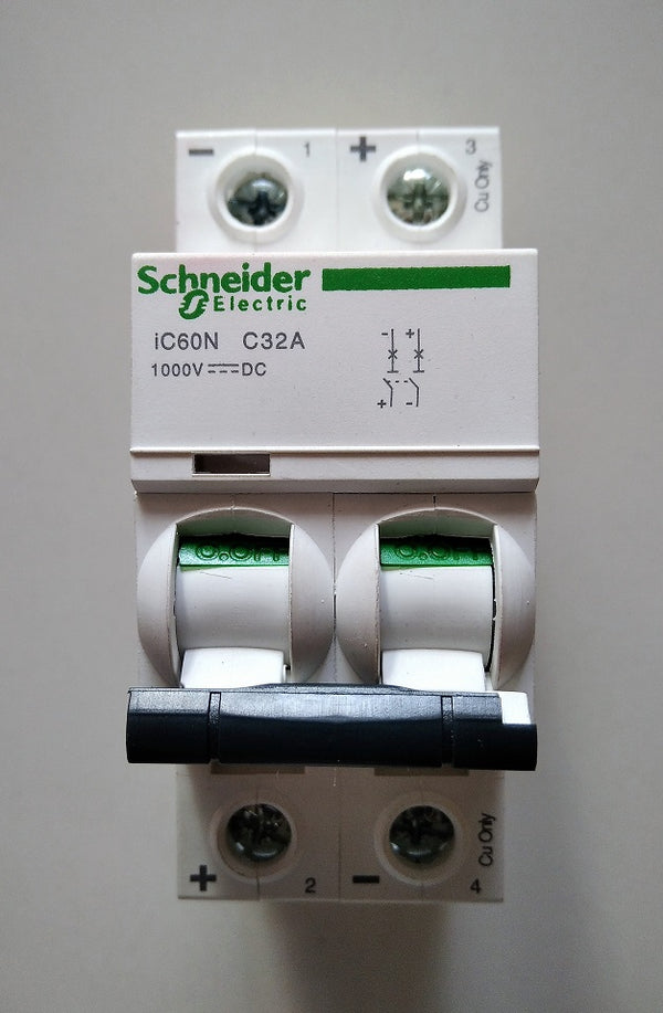 32A Double Pole DC Circuit Breaker For Solar System