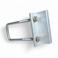 Solar End Clamp with U-Bolt – Aluminum Clamp With Galvanized Iron Mounting Bracket for PV Panels SmartEshop.Pk