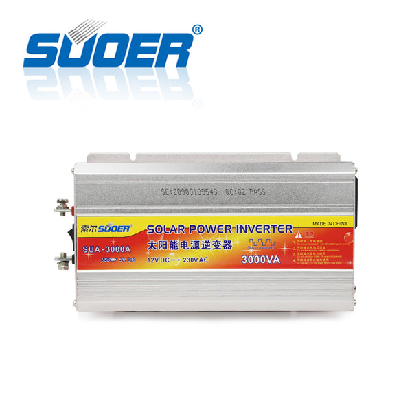 Suoer 12V 220V 3000W DC to AC Modified Sine Wave Power Inverter (SUA-3000A)