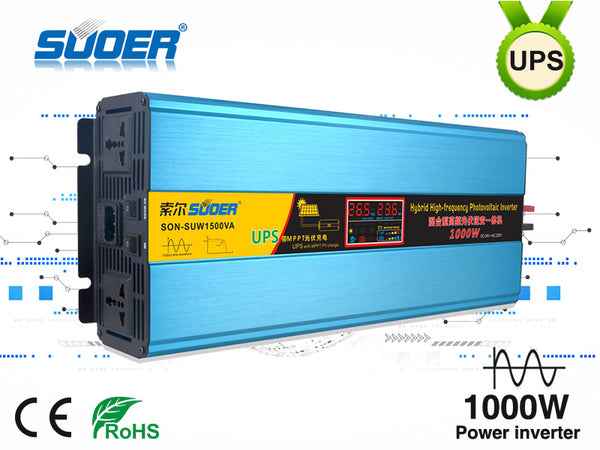 Suoer SON - SUW1500VA Power Inverter 24V 1000w + MPPT CONTROLER + CHARGER My Store