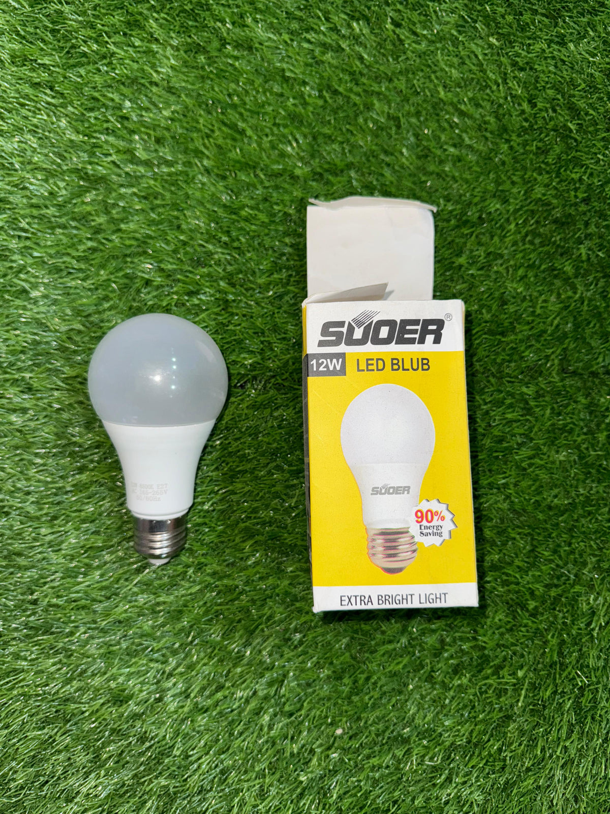 Suoer 12w LED Bulb Super White E27 220V Ac ENERGY SAVING SmartEshop.Pk