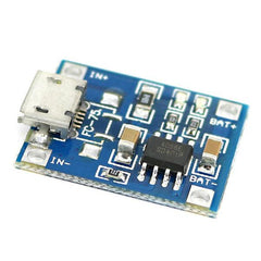 5V MICRO USB 1A TP4056 CHARGING BOARD MODULE8 (SINGLE) - SmartEshop.Pk